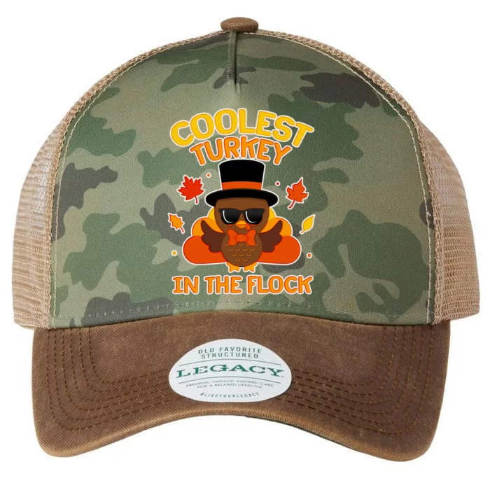 Thanksgiving Cute Coolest Turkey In The Flock Legacy Tie Dye Trucker Hat