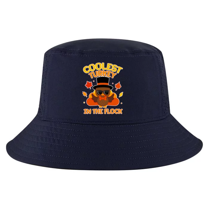 Thanksgiving Cute Coolest Turkey In The Flock Cool Comfort Performance Bucket Hat