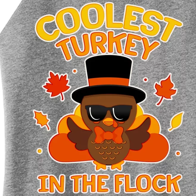 Thanksgiving Cute Coolest Turkey In The Flock Women’s Perfect Tri Rocker Tank