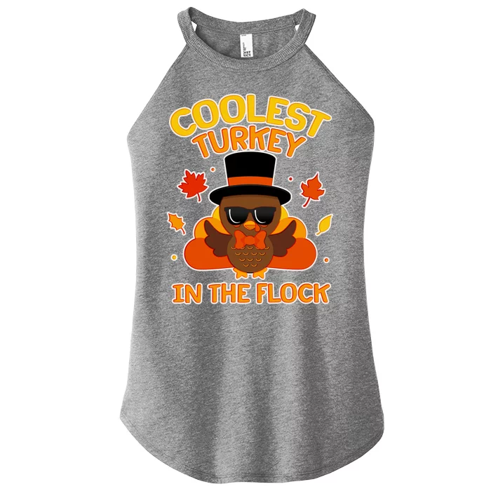 Thanksgiving Cute Coolest Turkey In The Flock Women’s Perfect Tri Rocker Tank