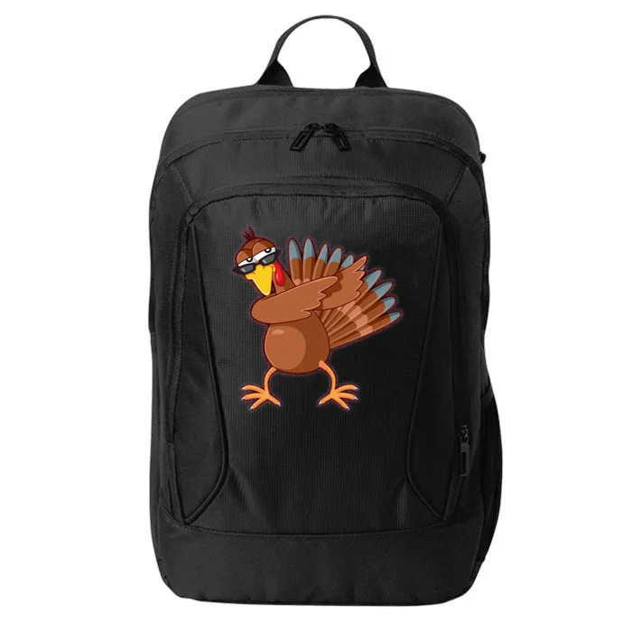 Thanksgiving Dabbing Turkey City Backpack