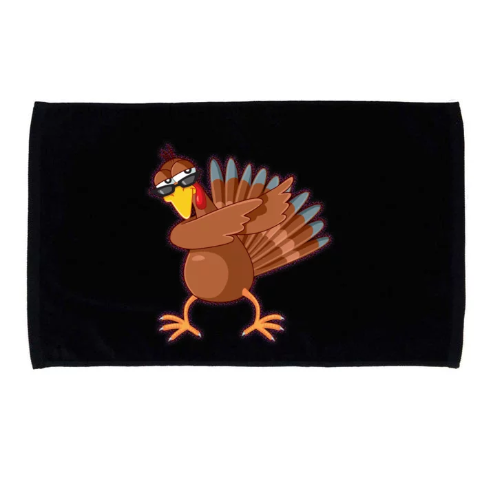 Thanksgiving Dabbing Turkey Microfiber Hand Towel