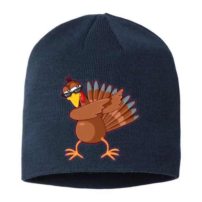 Thanksgiving Dabbing Turkey 8 1/2in Sustainable Knit Beanie