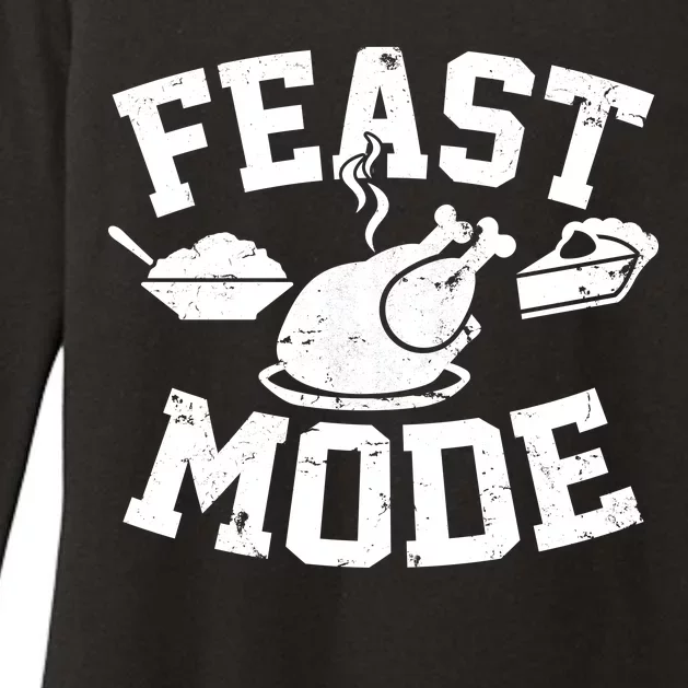 Thanksgiving Feast Mode Womens CVC Long Sleeve Shirt