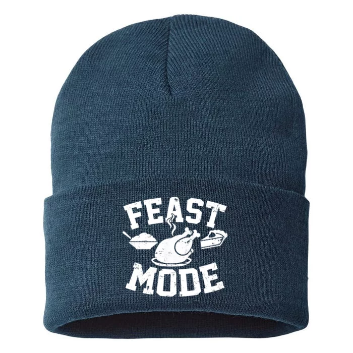 Thanksgiving Feast Mode Sustainable Knit Beanie