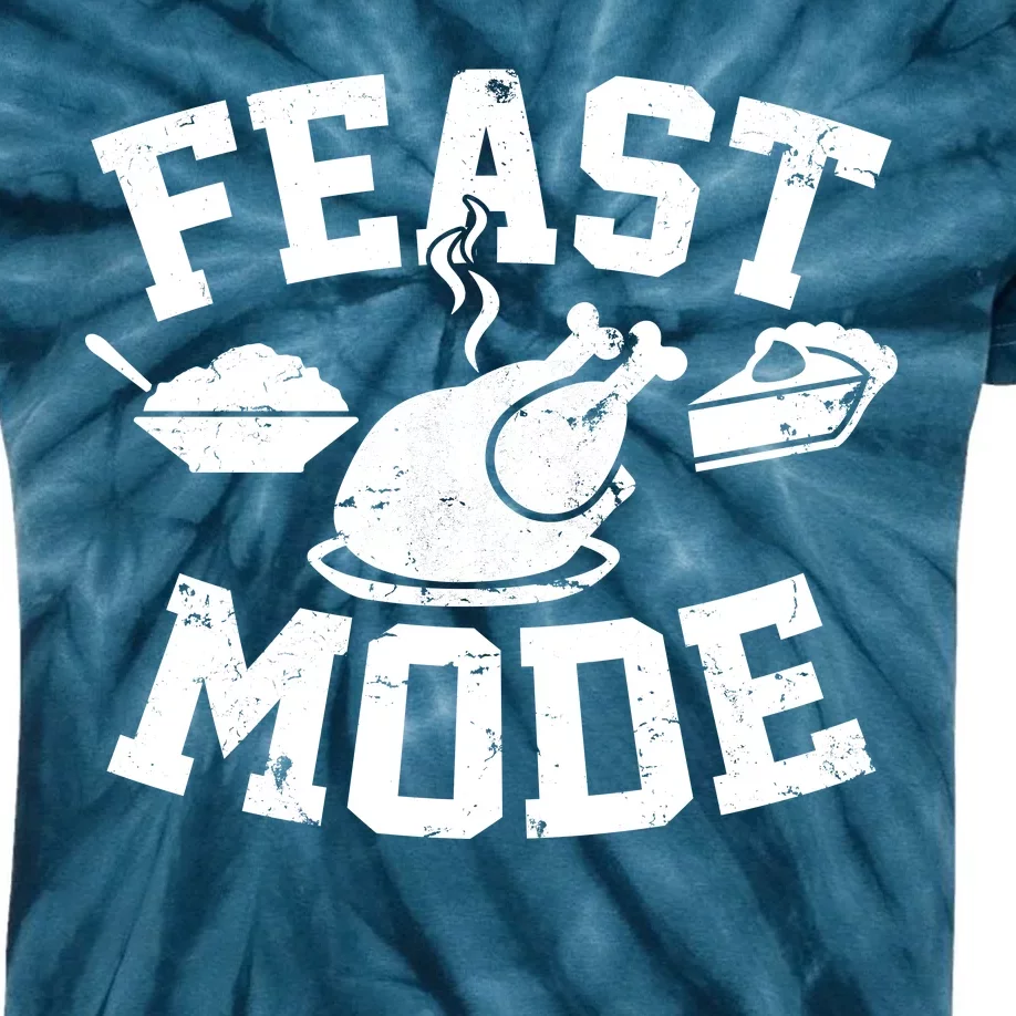 Thanksgiving Feast Mode Kids Tie-Dye T-Shirt