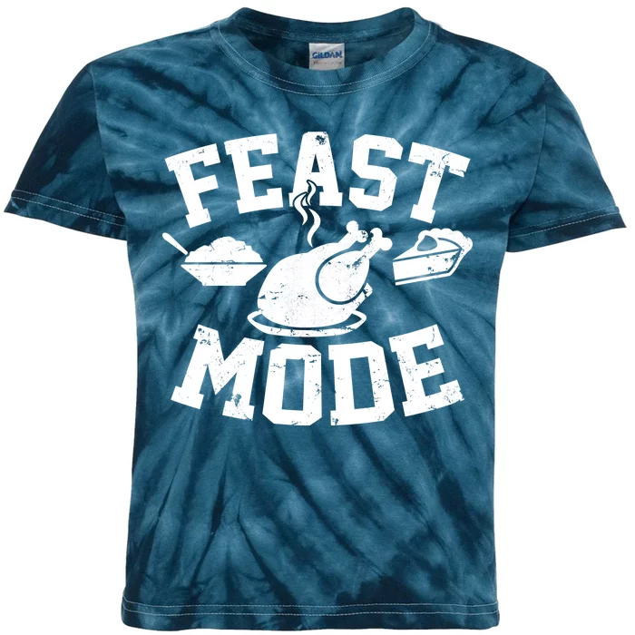 Thanksgiving Feast Mode Kids Tie-Dye T-Shirt