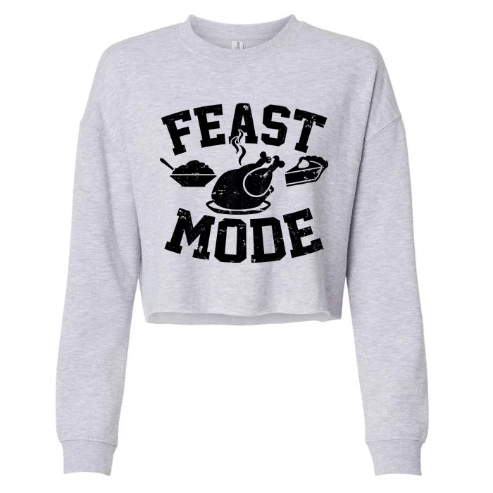 Thanksgiving Feast Mode Cropped Pullover Crew