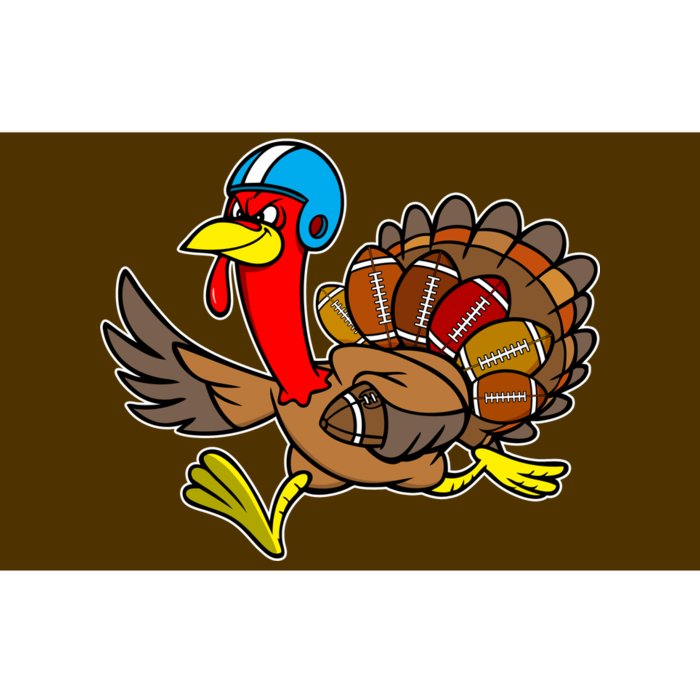 Thanksgiving Football Turkey Bumper Sticker