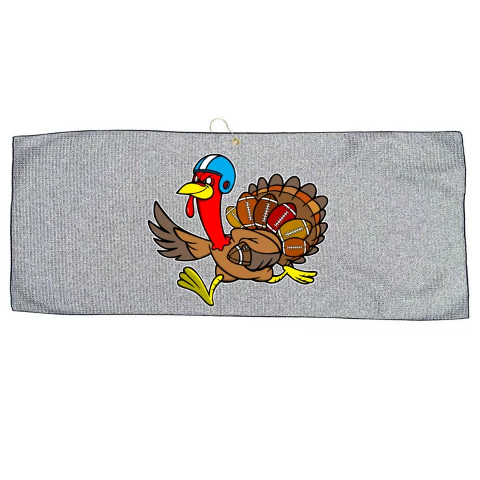 Thanksgiving Football Turkey Large Microfiber Waffle Golf Towel