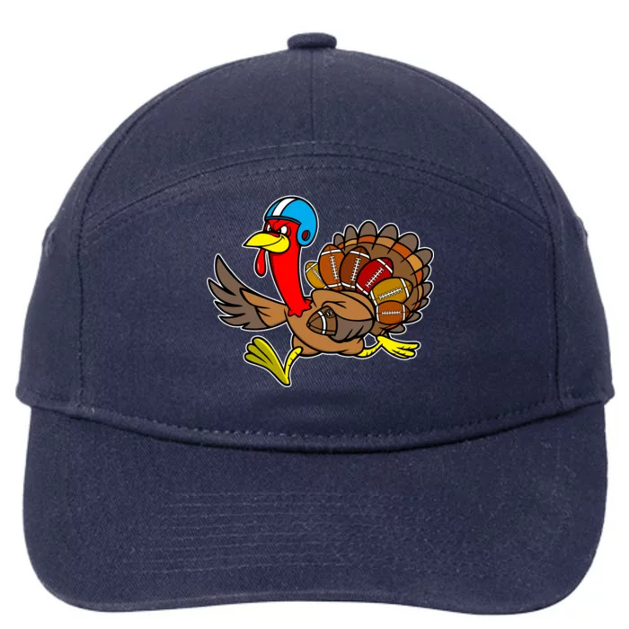 Thanksgiving Football Turkey 7-Panel Snapback Hat