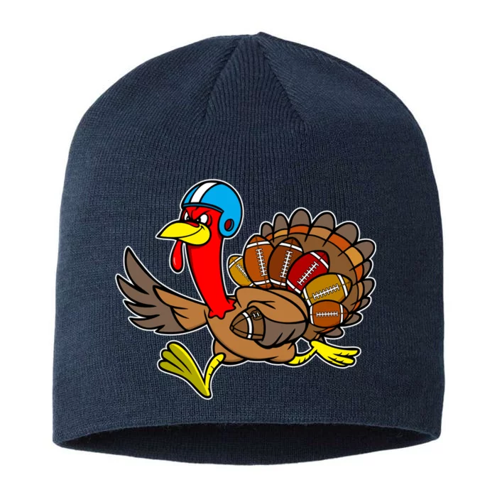 Thanksgiving Football Turkey 8 1/2in Sustainable Knit Beanie