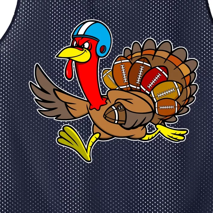 Thanksgiving Football Turkey Mesh Reversible Basketball Jersey Tank