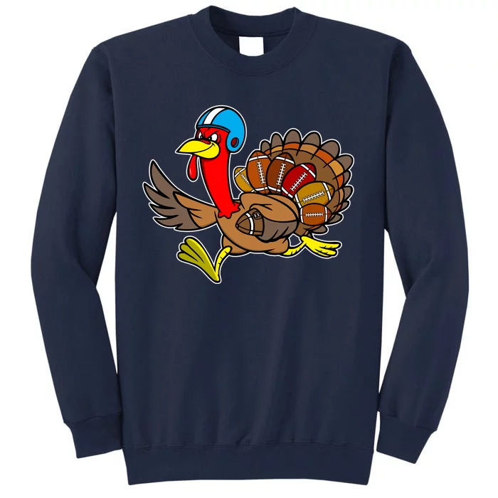 Thanksgiving Football Turkey Tall Sweatshirt