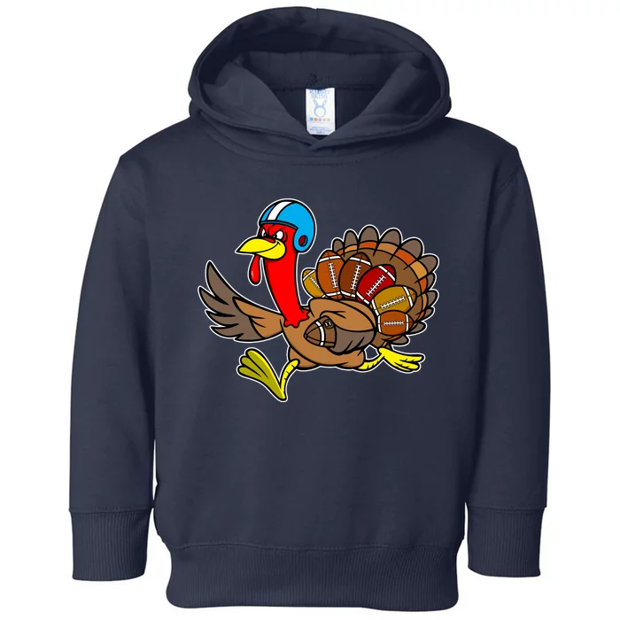 Thanksgiving Football Turkey Toddler Hoodie