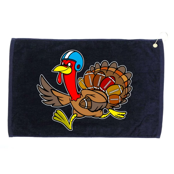 Thanksgiving Football Turkey Grommeted Golf Towel