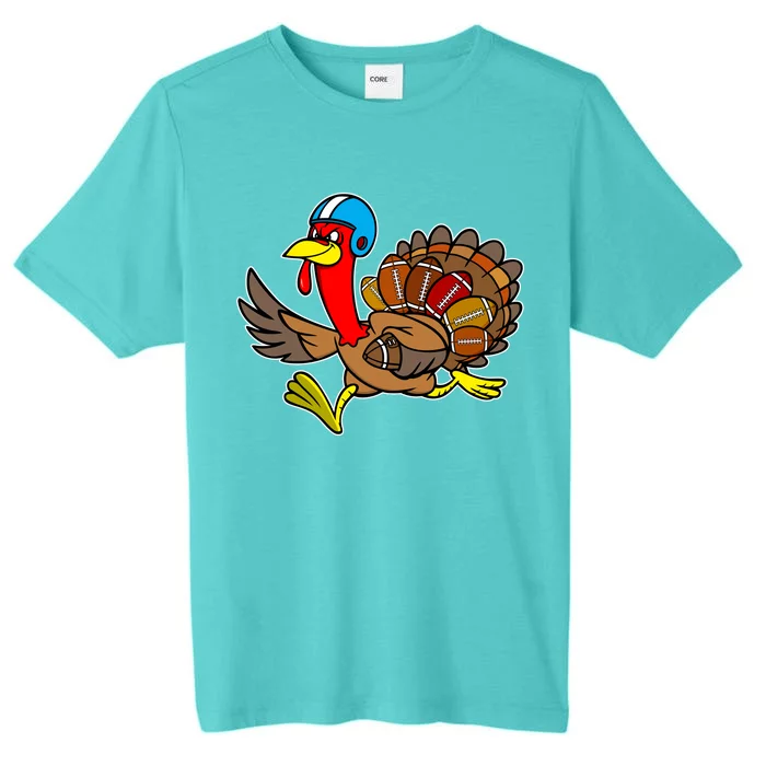 Thanksgiving Football Turkey ChromaSoft Performance T-Shirt