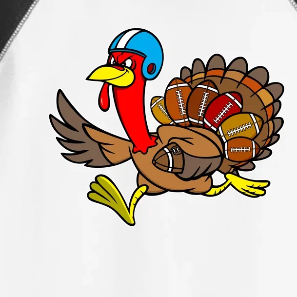 Thanksgiving Football Turkey Toddler Fine Jersey T-Shirt