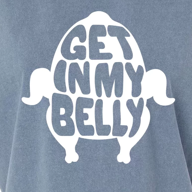 Thanksgiving Get In My Belly Garment-Dyed Women's Muscle Tee