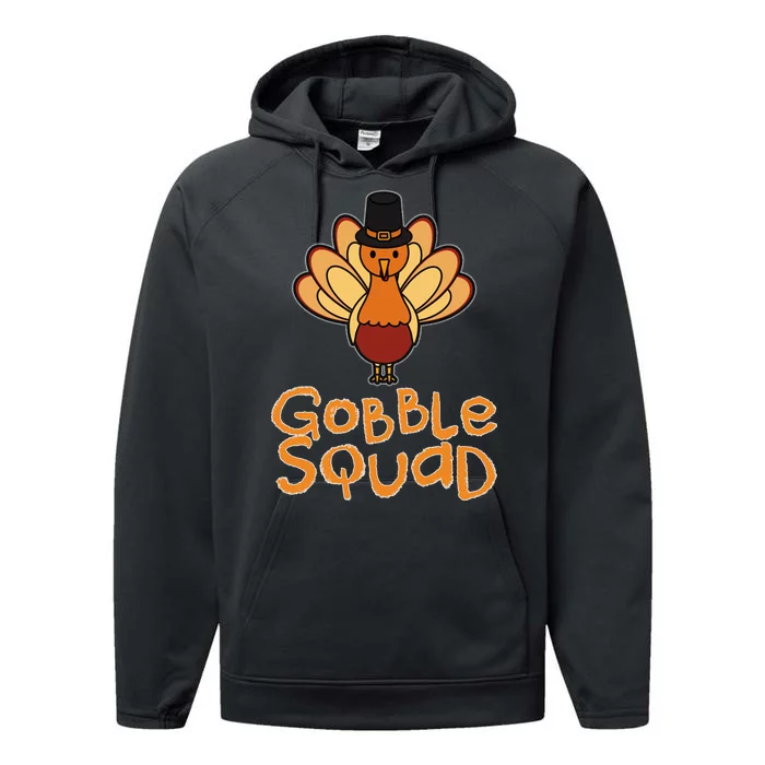 Thanksgiving Gobble Squad Performance Fleece Hoodie