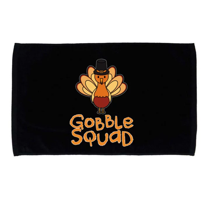 Thanksgiving Gobble Squad Microfiber Hand Towel