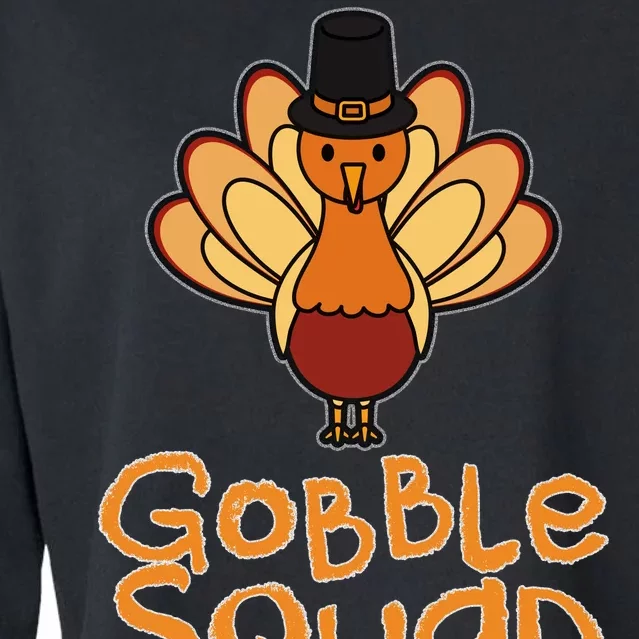 Thanksgiving Gobble Squad Cropped Pullover Crew