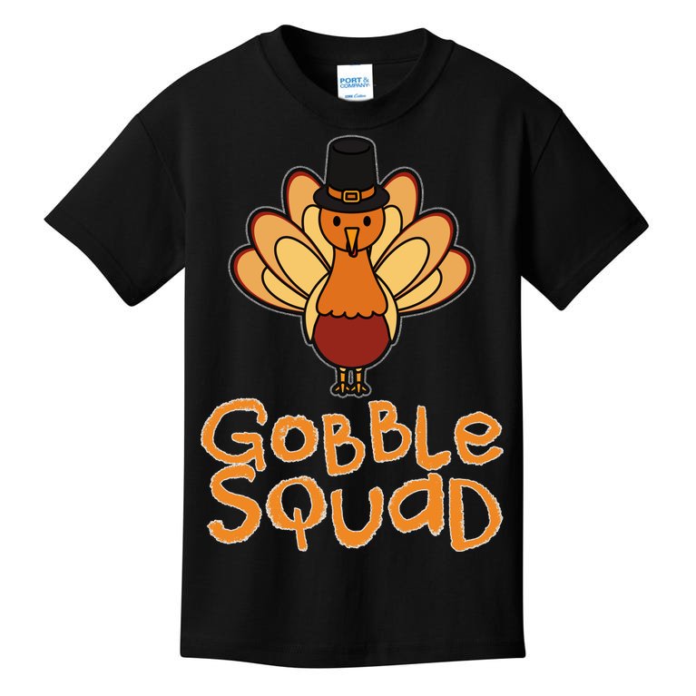 Thanksgiving Gobble Squad Kids T-Shirt