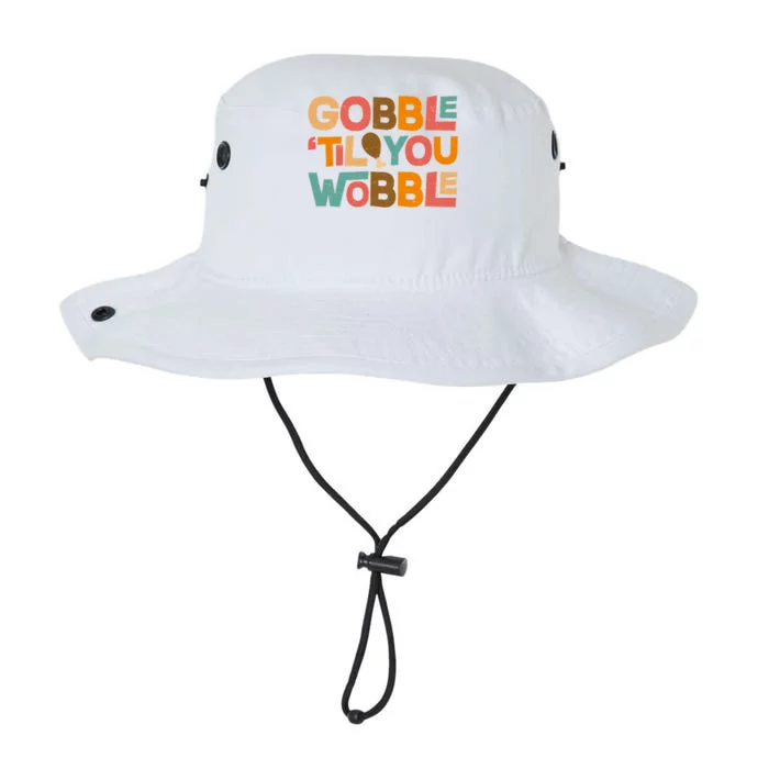 Thanksgiving Gobble 'Til You Wobble Dinner Vintage Legacy Cool Fit Booney Bucket Hat