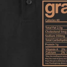 Thanksgiving Gravy Nutrition Facts Dry Zone Grid Performance Polo