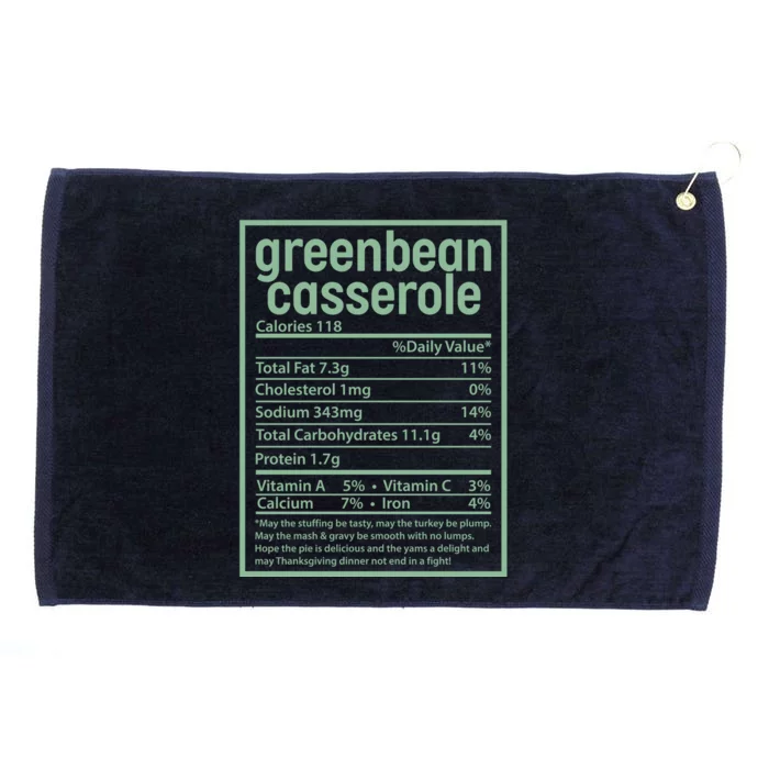 Thanksgiving Greenbean Casserole Nutrition Facts Grommeted Golf Towel