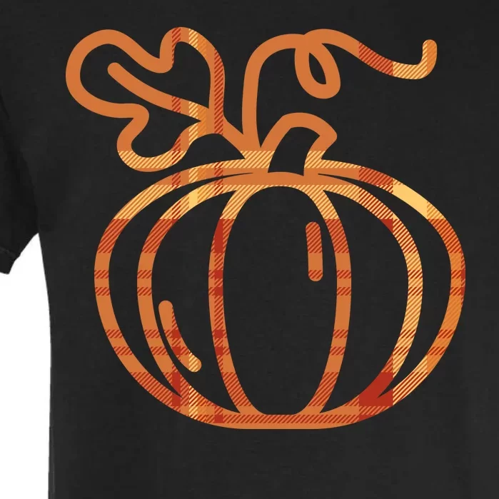 Thanksgiving Halloween Pumpkin Fall Autumn Plaid Garment-Dyed Heavyweight T-Shirt