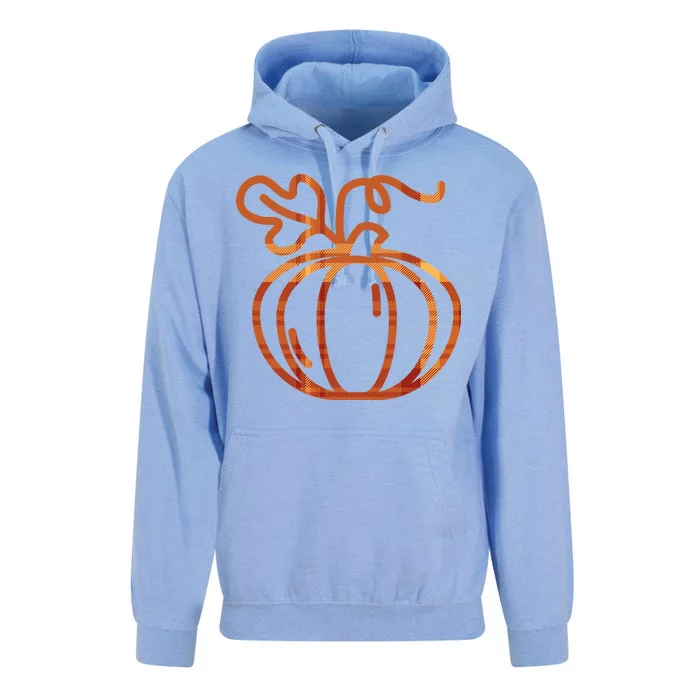 Thanksgiving Halloween Pumpkin Fall Autumn Plaid Unisex Surf Hoodie