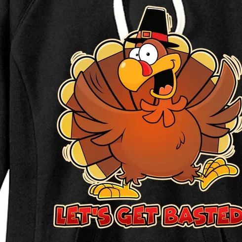 Thanksgiving Let's Get Basted Women's Fleece Hoodie