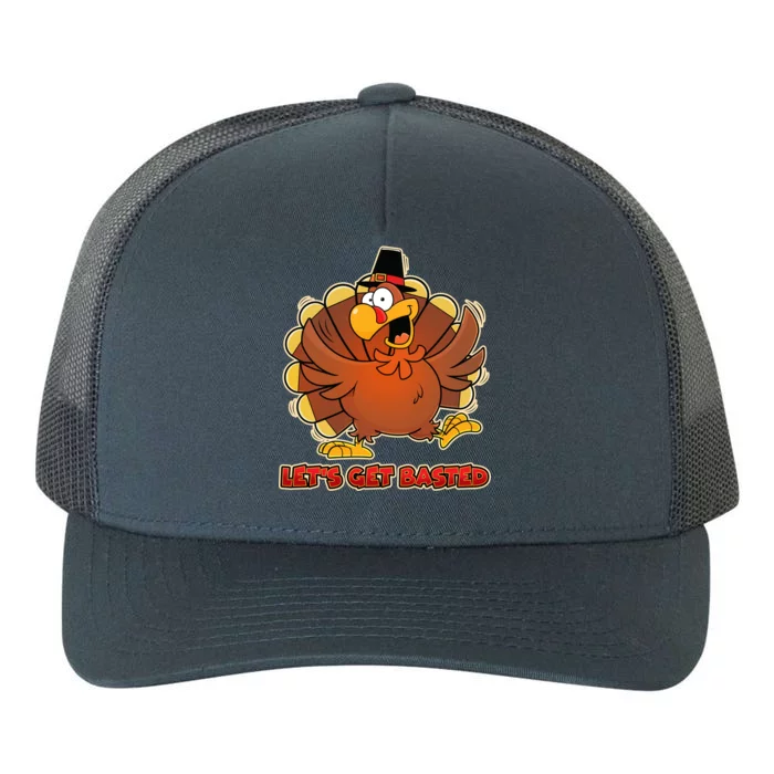 Thanksgiving Let's Get Basted Yupoong Adult 5-Panel Trucker Hat