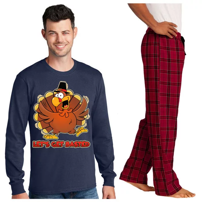 Thanksgiving Let's Get Basted Long Sleeve Pajama Set