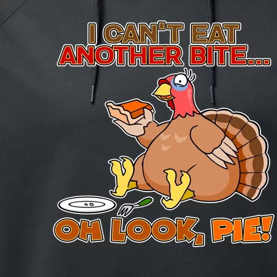 Thanksgiving Oh Look Pie! Performance Fleece Hoodie