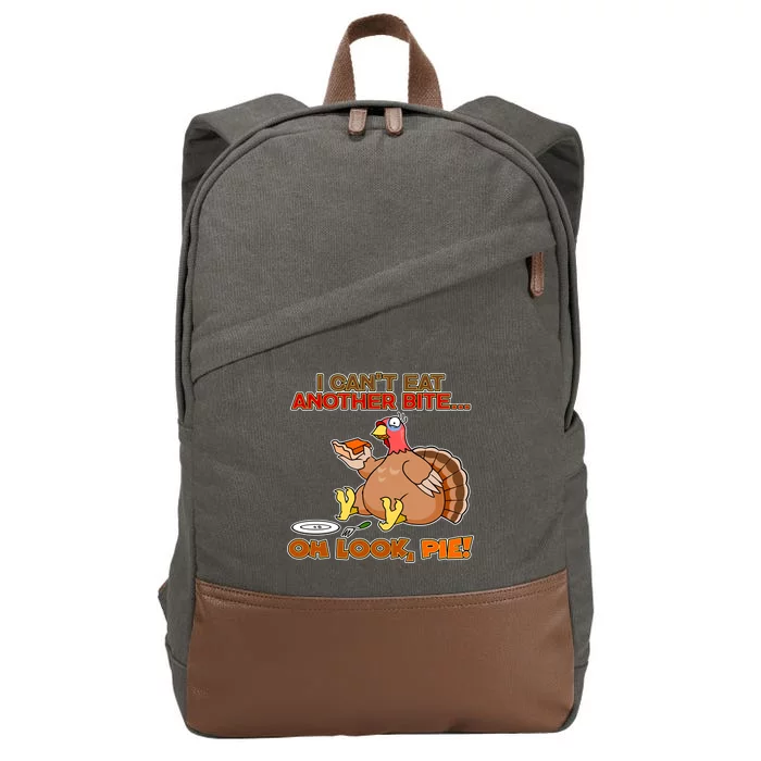 Thanksgiving Oh Look Pie! Cotton Canvas Backpack