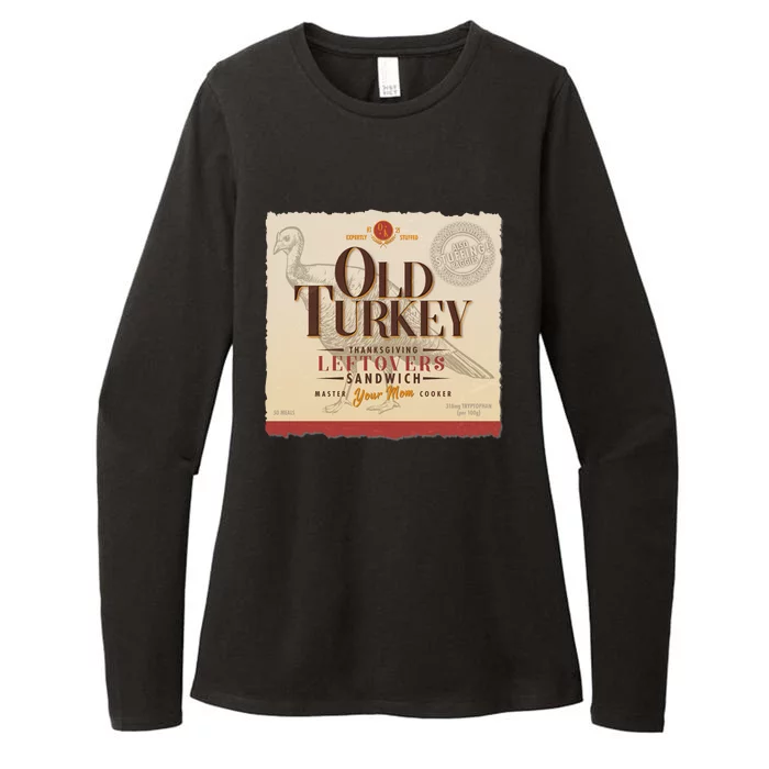 Thanksgiving Old Turkey Vintage Womens CVC Long Sleeve Shirt