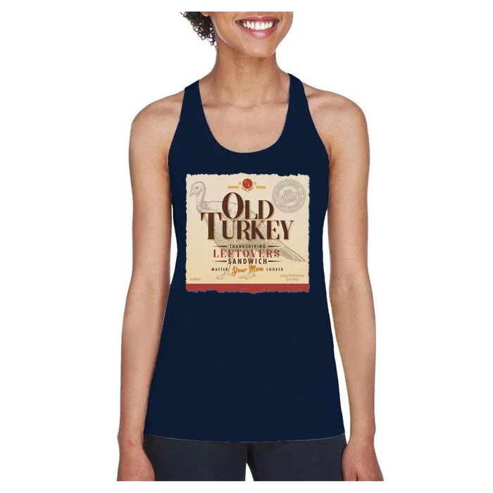 Thanksgiving Old Turkey Vintage Women's Racerback Tank