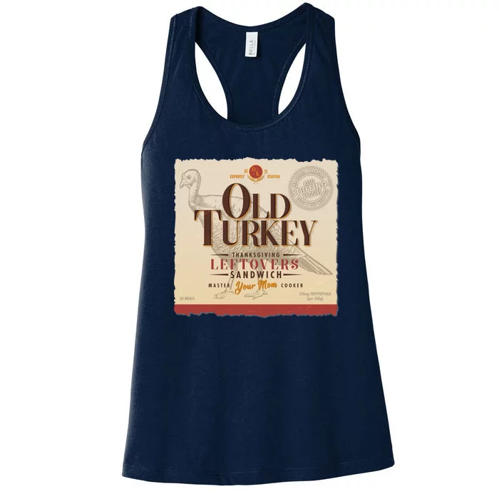 Thanksgiving Old Turkey Vintage Women's Racerback Tank