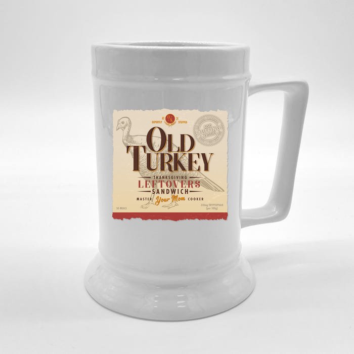 Thanksgiving Old Turkey Vintage Front & Back Beer Stein