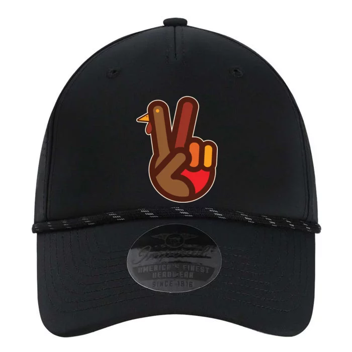 Thanksgiving Peace Sign Hand Turkey Performance The Dyno Cap