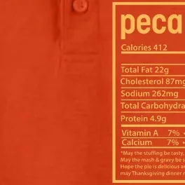 Thanksgiving Pecan Pie Nutrition Facts Dry Zone Grid Performance Polo