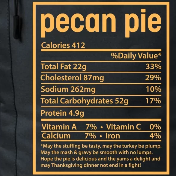 Thanksgiving Pecan Pie Nutrition Facts Daily Commute Backpack