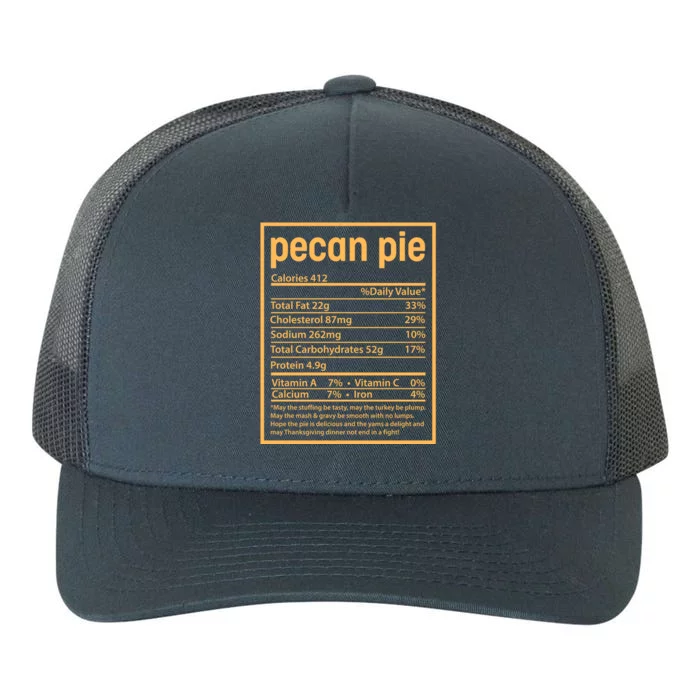 Thanksgiving Pecan Pie Nutrition Facts Yupoong Adult 5-Panel Trucker Hat