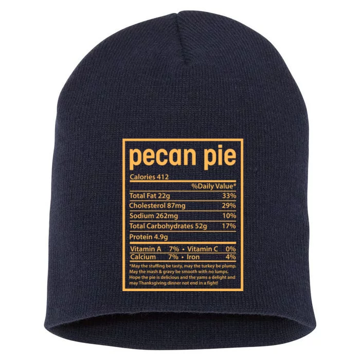 Thanksgiving Pecan Pie Nutrition Facts Short Acrylic Beanie