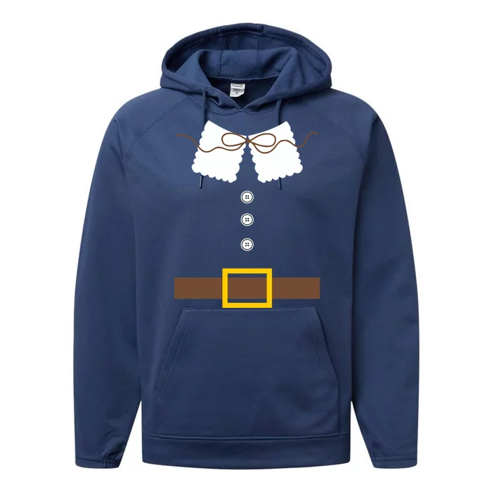 Thanksgiving Pilgrim Costume Performance Fleece Hoodie