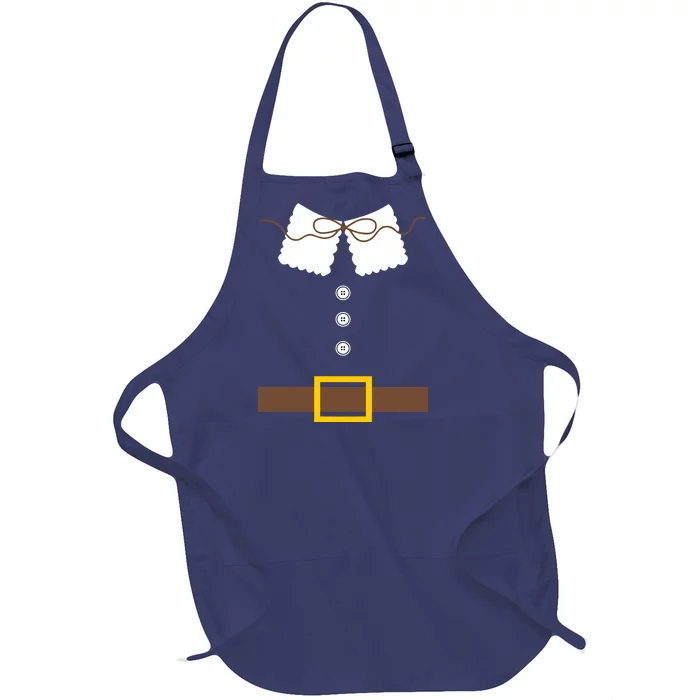 Thanksgiving Pilgrim Costume Full-Length Apron With Pocket