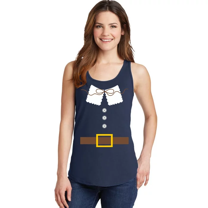 Thanksgiving Pilgrim Costume Ladies Essential Tank