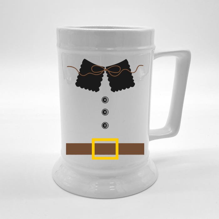 Thanksgiving Pilgrim Costume Front & Back Beer Stein